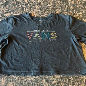Vans Kids Black Graphic Tee XL